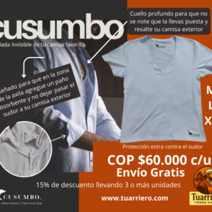 Inicio camiseta interior cuello profundo