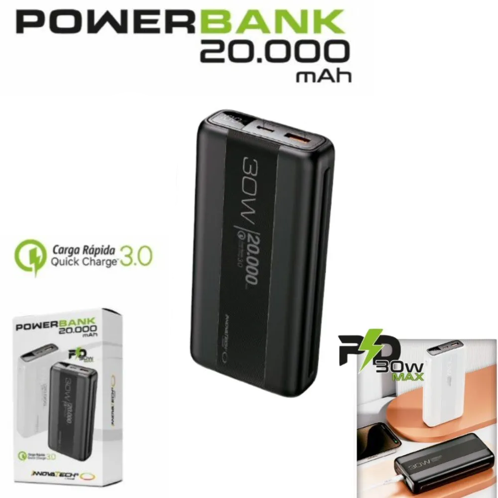power bank 20000 mah innovatech 30w power bank 20000 mah innovatech 30w